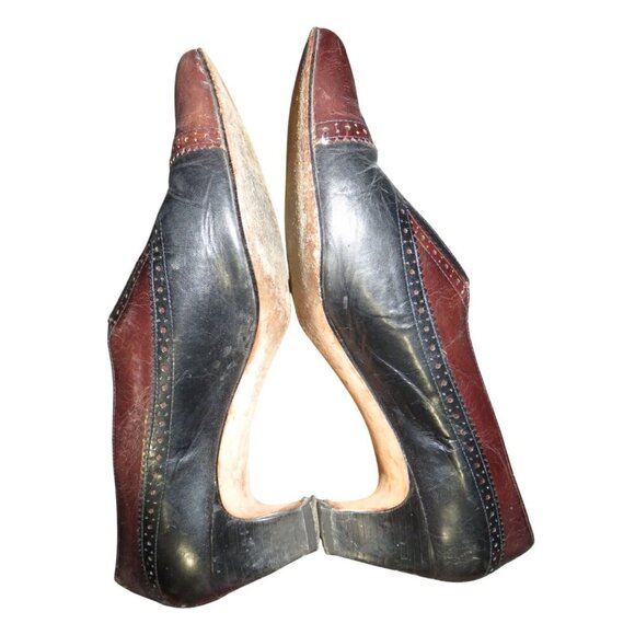 Enzo Angiolini Saddle Oxford Two Toned Brazilian Leather Pumps size 10 - Picture 8 of 10